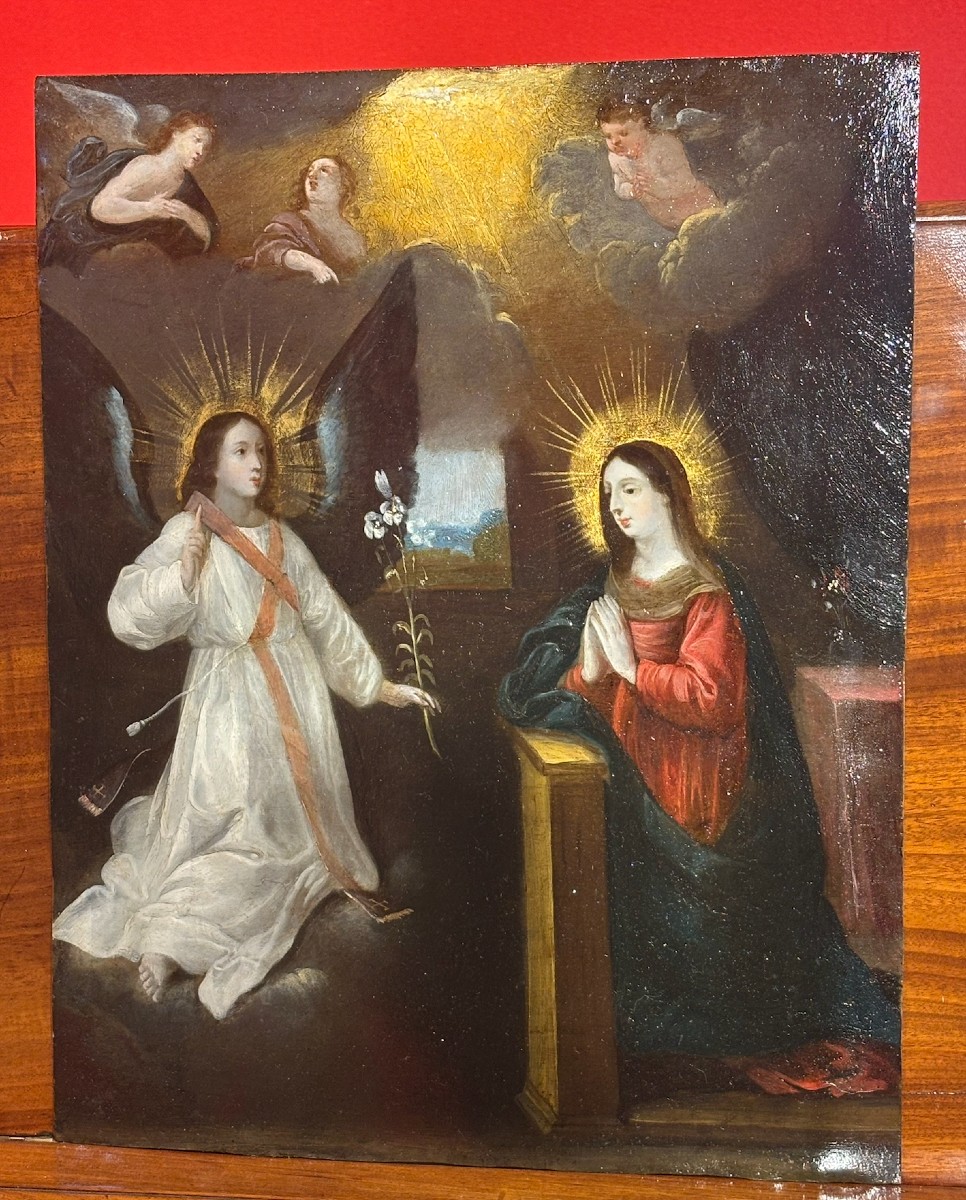 L’Annonciation, Attribué à Pieter I LISAERT (1595–1629) Ep XVIIe