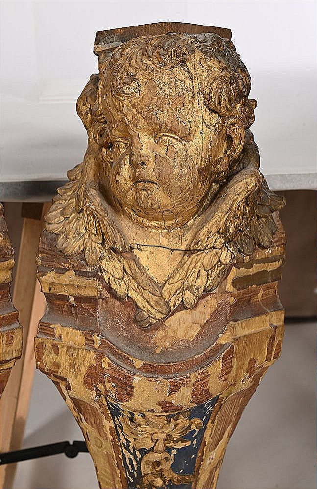 Pair Of Corner Wood Frames-photo-3