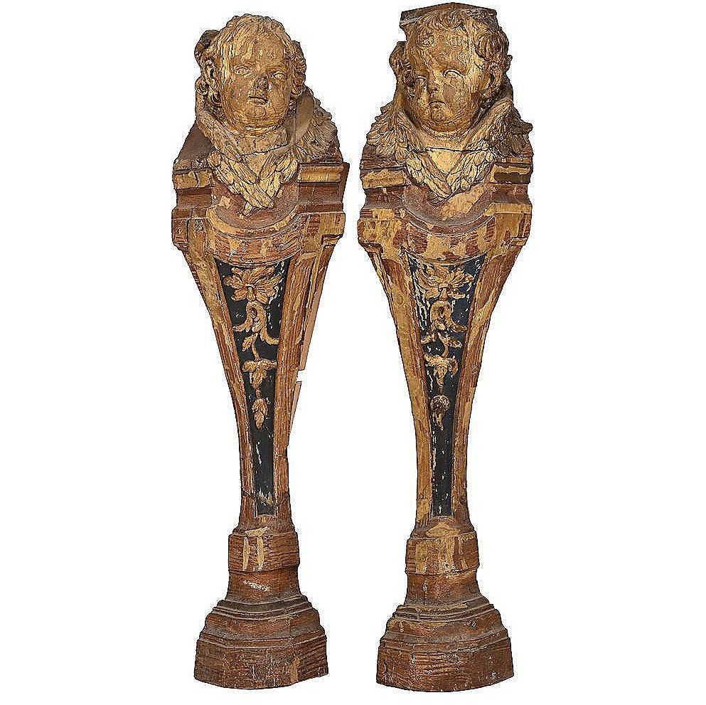 Pair Of Corner Wood Frames