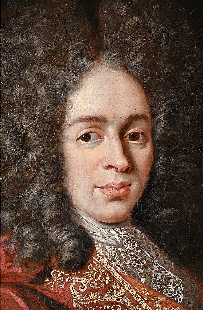 ECOLE FRANCAISE LOUIS XIV. "Portrait d’aristocrate"-photo-2