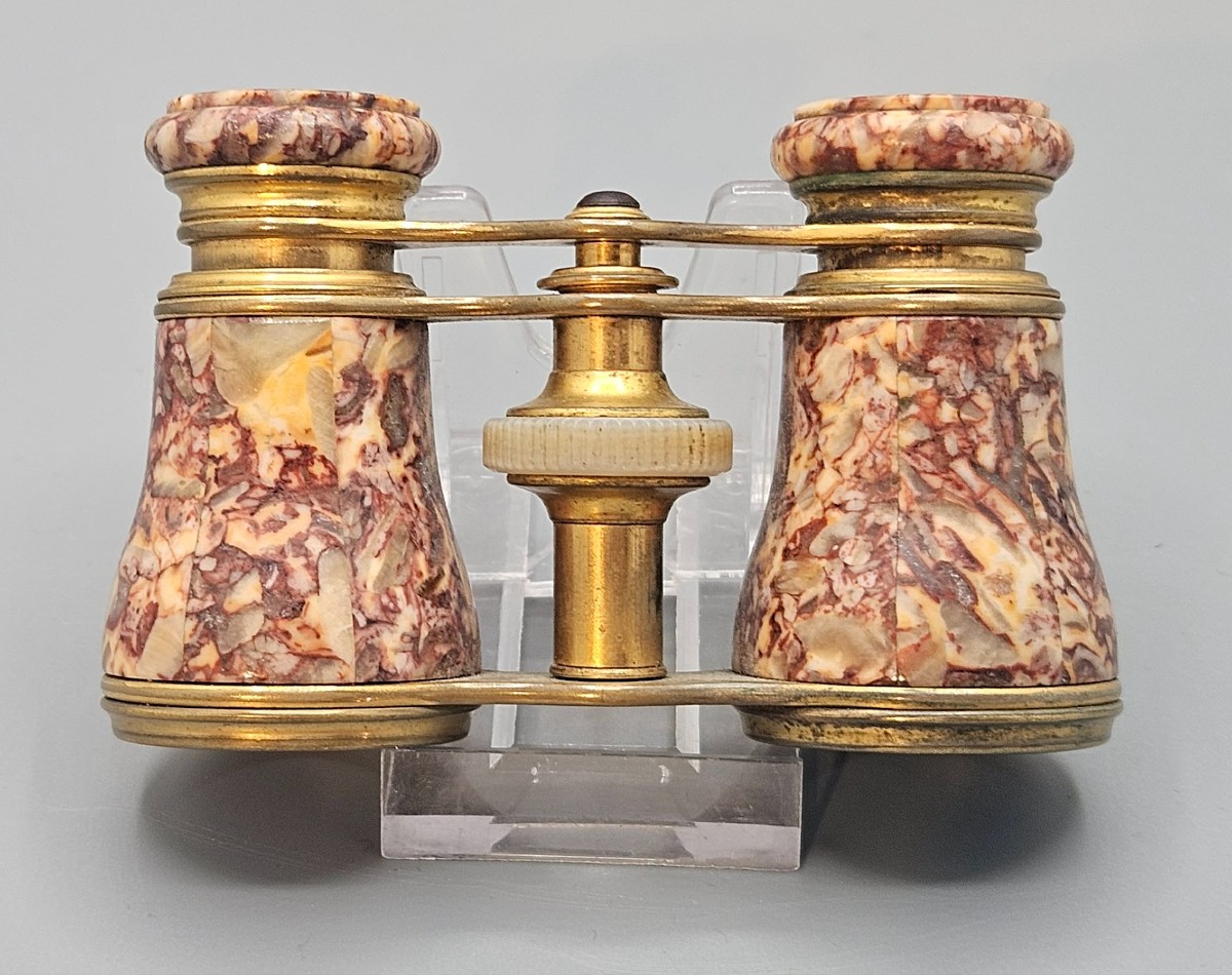 Marble Veneered Theater Binoculars Circa 1900