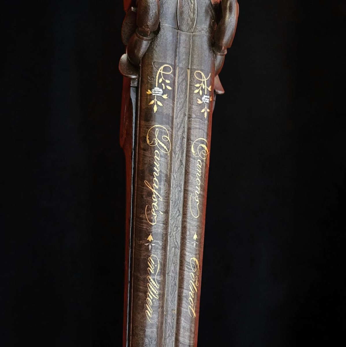 Ceremonial Percussion Hunting Rifle, Early 19th Century-photo-3