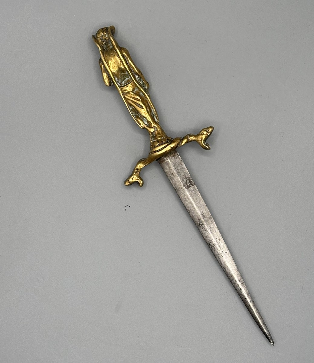 Athamé d’époque Art Nouveau, à la symbolique ésotérique-photo-4