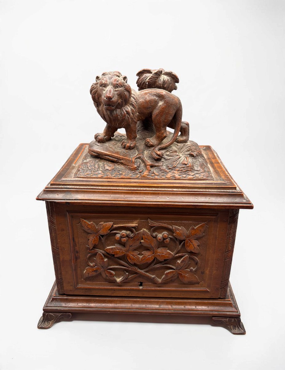 Cigar Humidor Known As The “black Forest,” 19th Century
