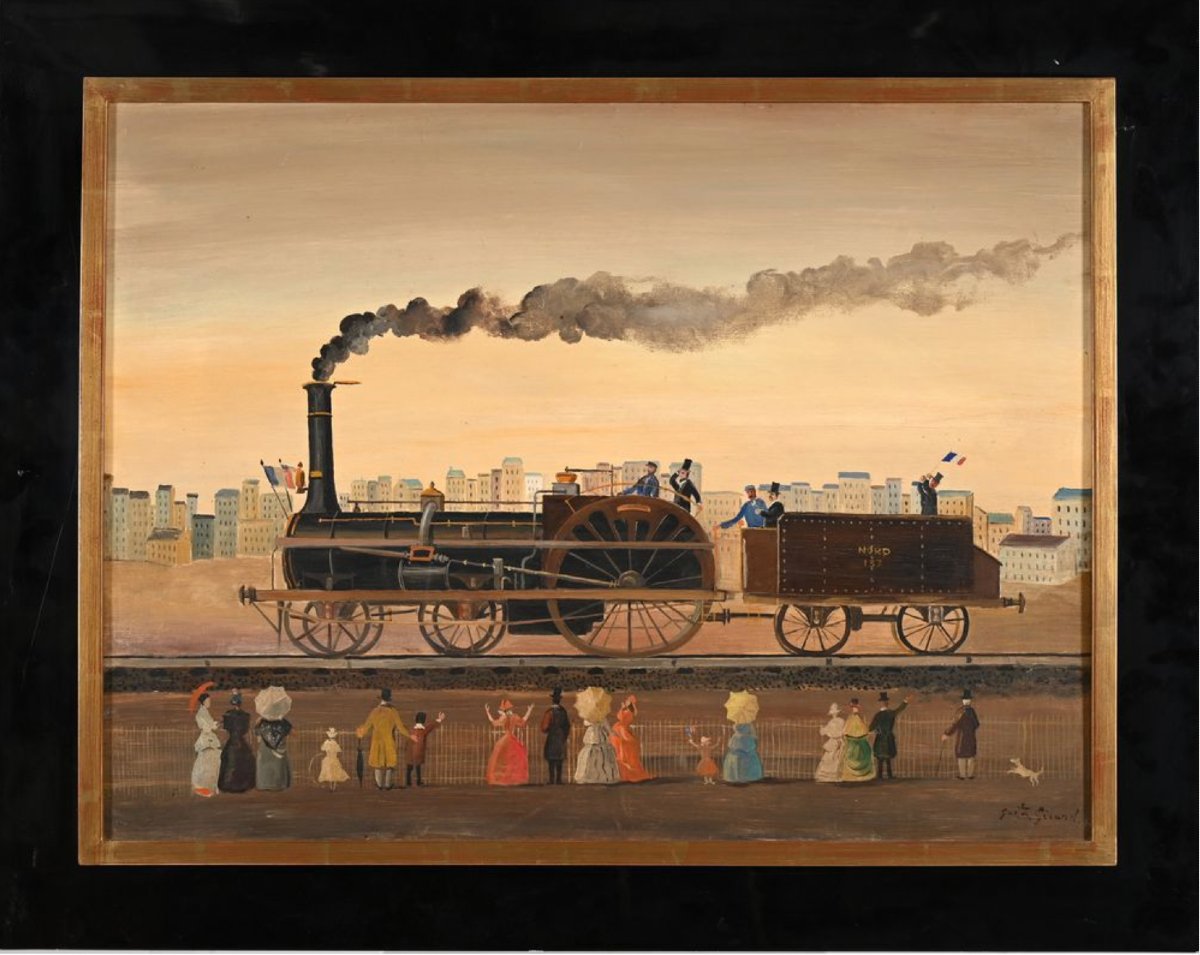 "L’inauguration de la ligne Paris-Lille en train en 1846" GERARD Gaston