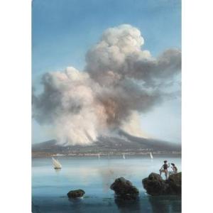 Gaetano Dura (1805-1878), éruption De l'Etna, 1852