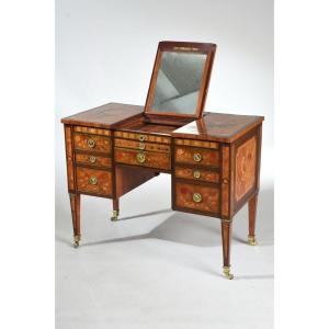 Very Beautiful Louis XVI Period Dressing Table Stamped By Antoine Lardin