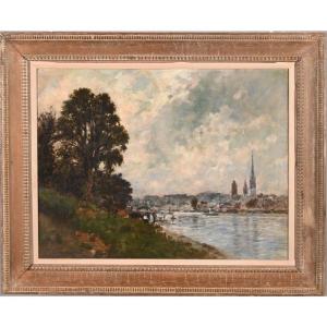 Lecomte Paul Emile. (1877-1950) "view Of The City Of Rouen"