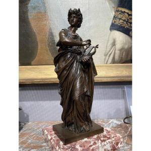 Representation Of Music In Bronze By Mathurin Moreau 19th Century