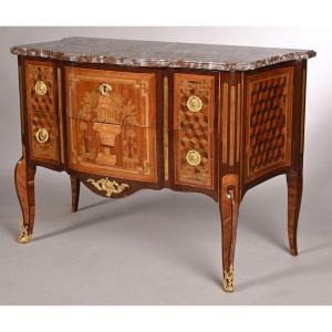 Transition Period Sauteuse Commode Stamped Jean-mathieu Chevallier