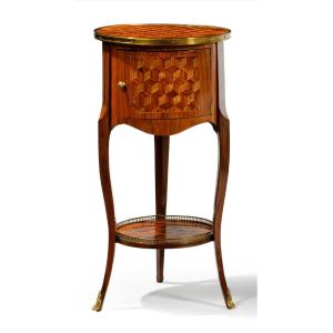 Table de salon dite tambour Epoque Transition
