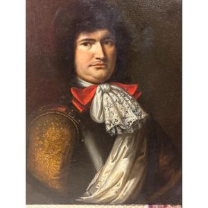 Portrait Of A Gentleman With A Lace Collar, Oil On Canvas, French School, Early 18th Century 