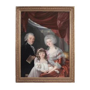 Family Portrait, 18th Century, Attributed To Louis Landry