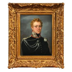 Portrait de Jean Adolphe Tillette de Buigny (1798-1824) Attribué à Henri Nicolas Van Gorp