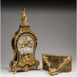 Important Cartouche And Its Console - Antoine-nicolas Duchemin, Active Until 1761