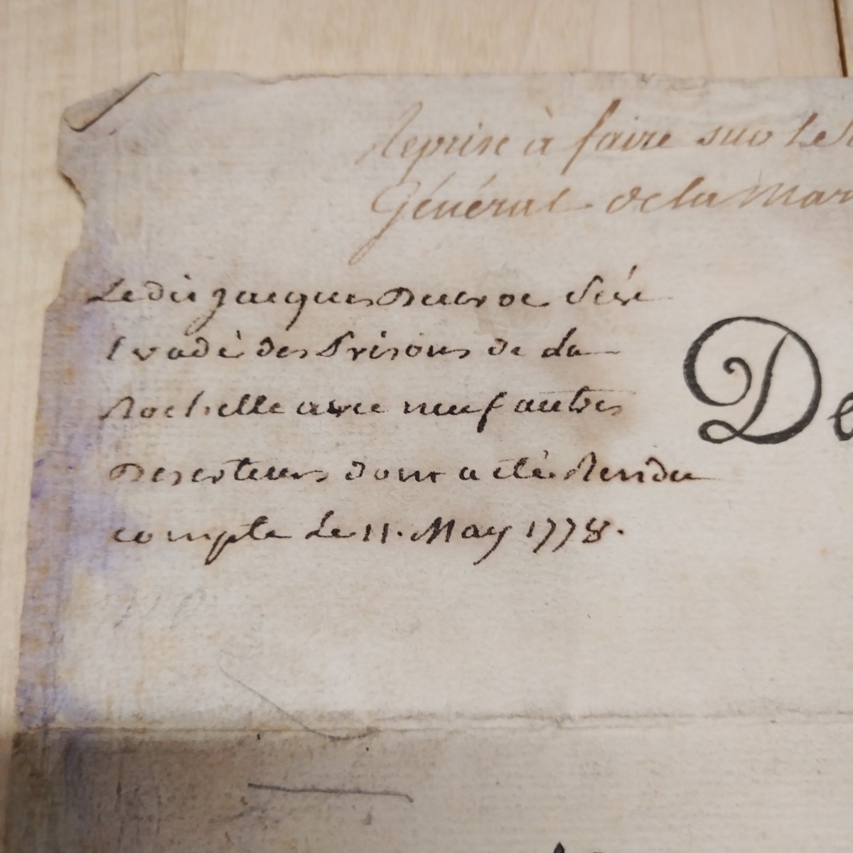 Transfer Of Prisoner, Order Of May 9, 1778-photo-4