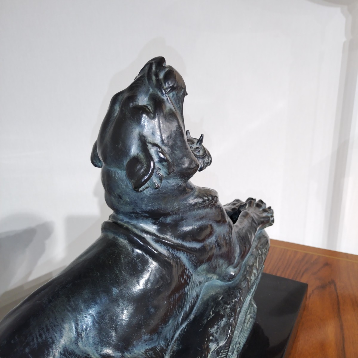Art Deco Sculpture "the Awakening Of The Beast"-photo-3