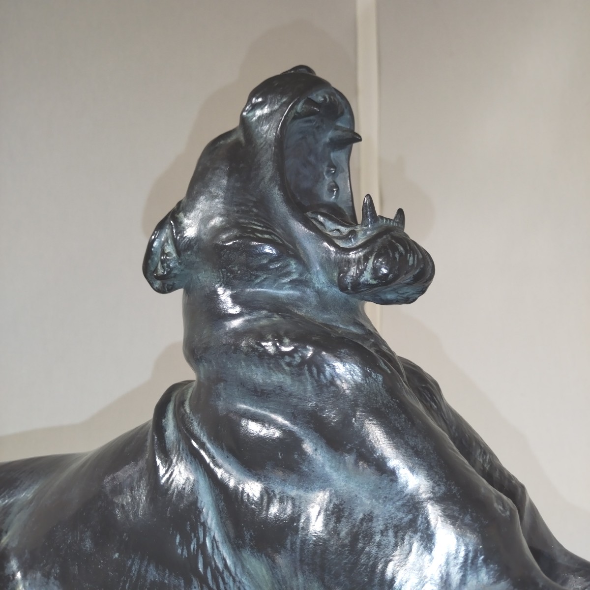 Art Deco Sculpture "the Awakening Of The Beast"-photo-3