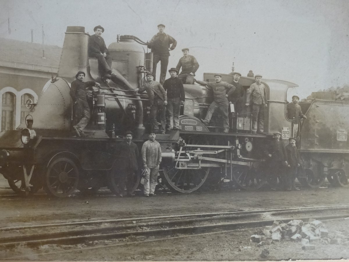 Old Photo Of Locomotive