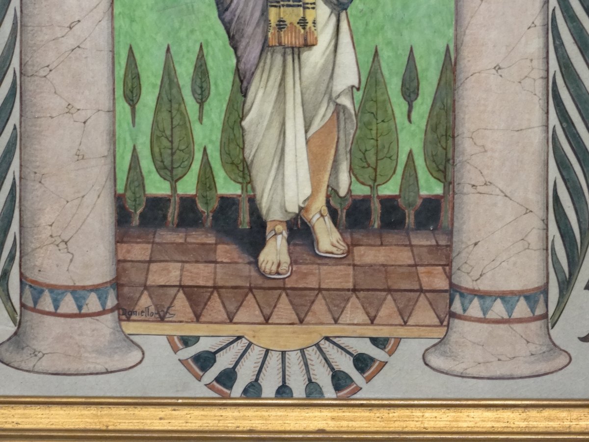 Enamelled Ceramic "choisy Le Roi"-photo-3