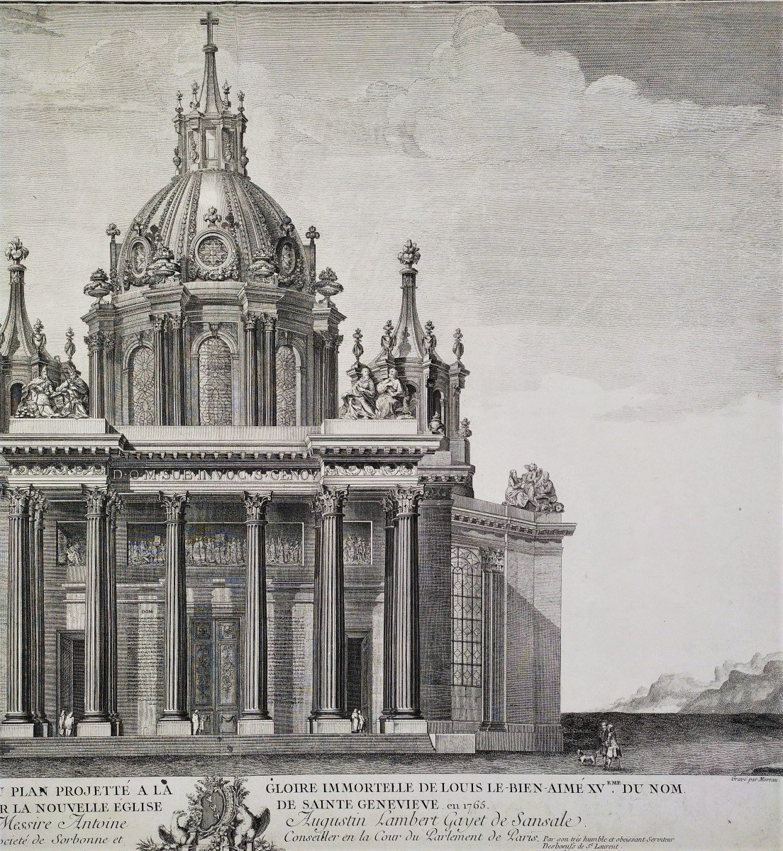 Pantheon Project Architecture Etching 18th C-photo-2