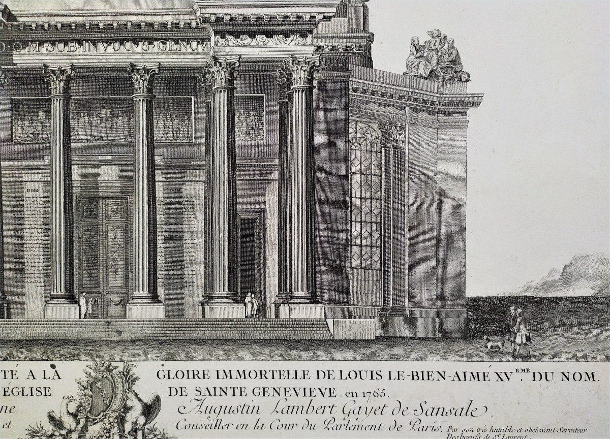 Pantheon Project Architecture Etching 18th C-photo-3