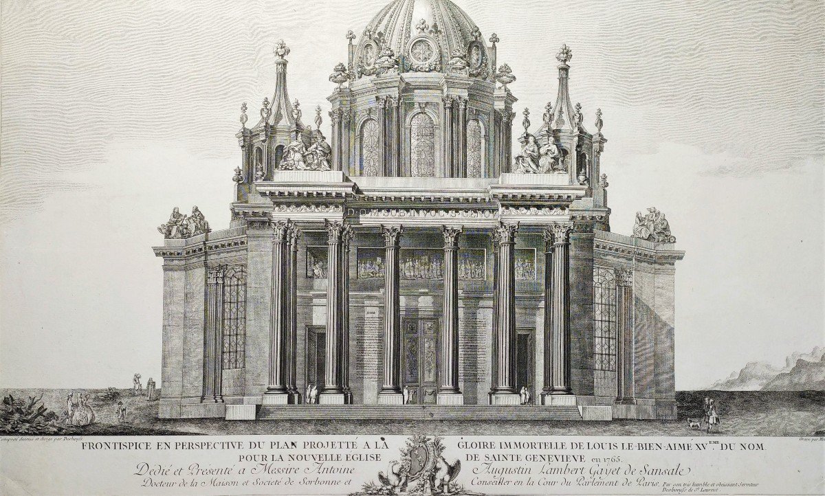 Pantheon Project Architecture Etching 18th C-photo-1