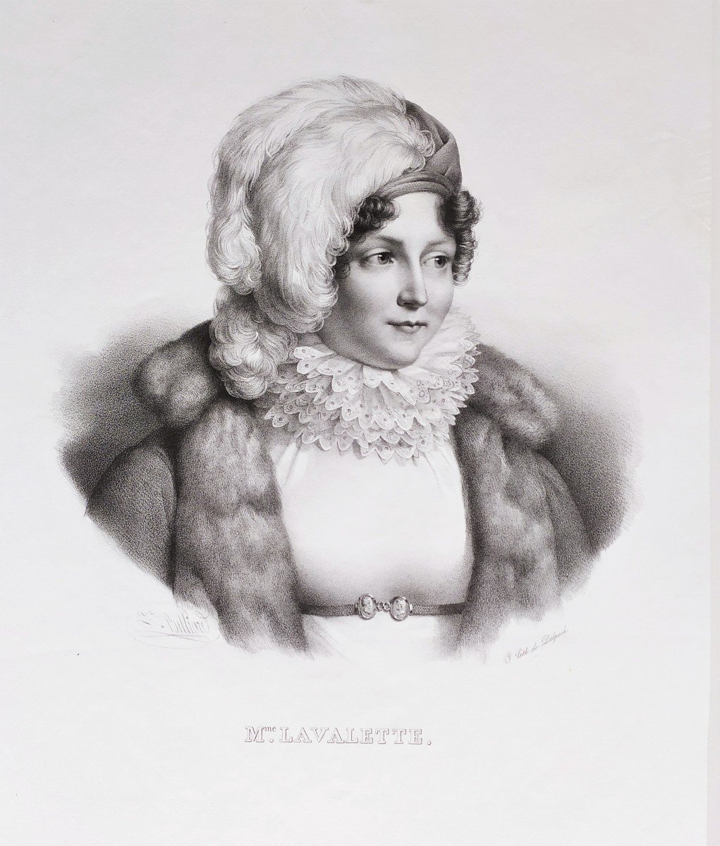 Portrait Historique Nièce De l'Impératrice Joséphine Lithographie 