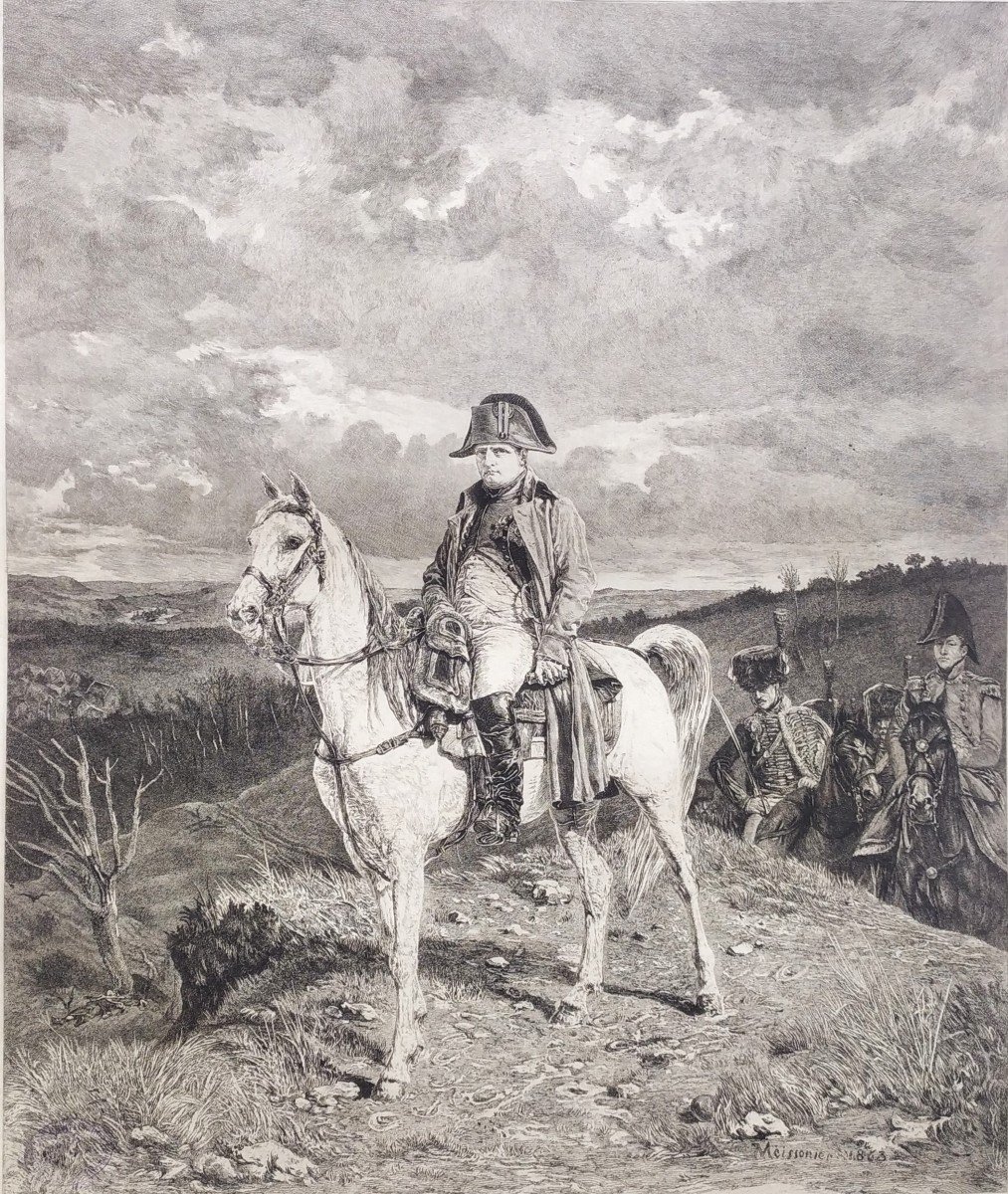 Gravure Napoléon Bonaparte d'Après Meissonier