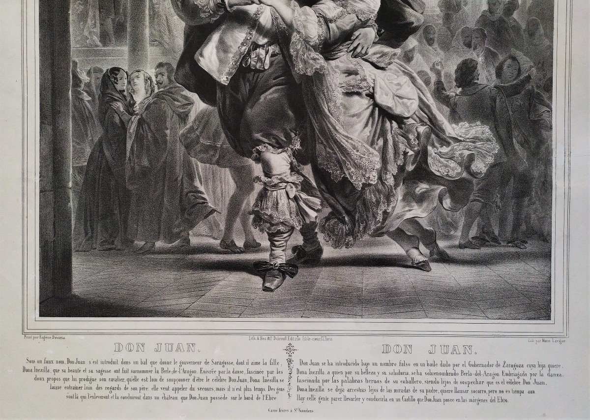 Don Juan lithographie d'Après Eugène Devéria-photo-4