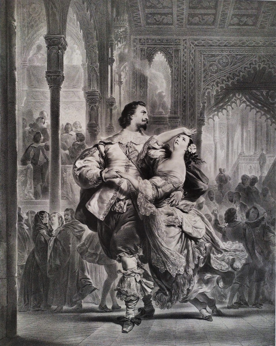 Don Juan lithographie d'Après Eugène Devéria