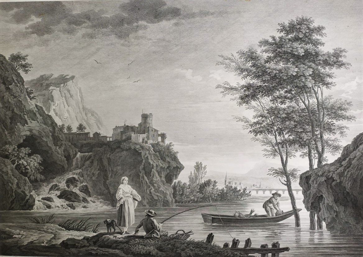  Paysage Marine Gravure d'Après Vernet