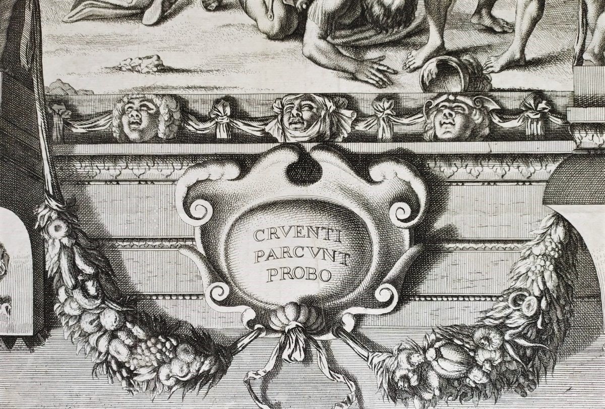 17th Century Etching By François Tortebat And De Chatillon-photo-3