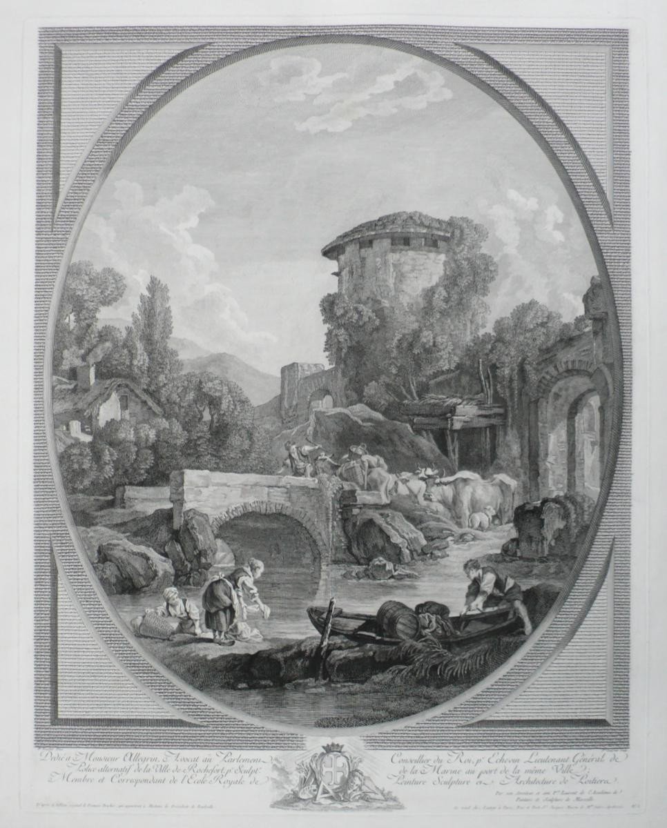 Pair Of Etching After François Boucher-photo-3