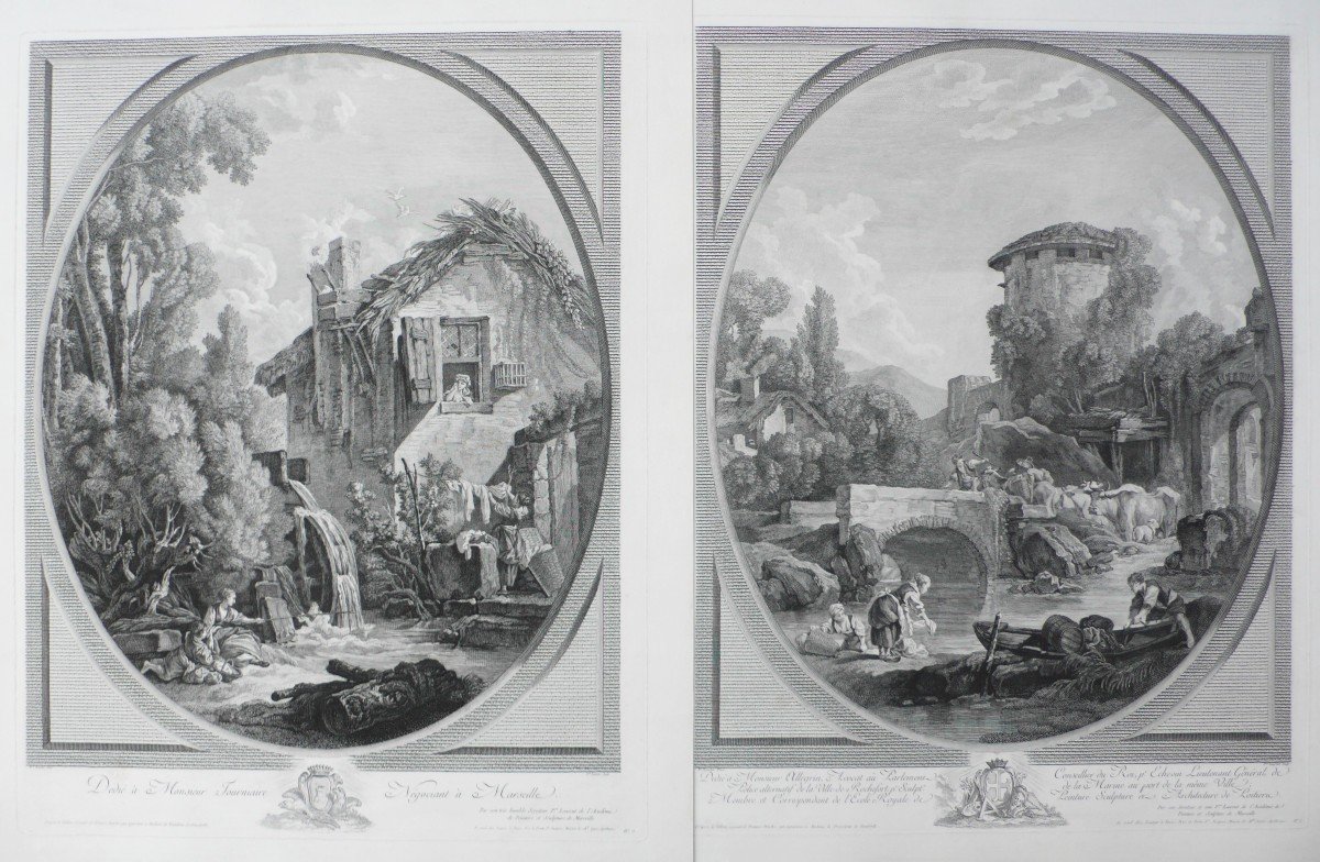 Pair Of Etching After François Boucher