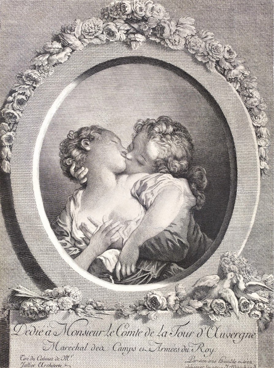 Paire De Gravures Erotiques d'Après Fragonard 18ème-photo-4