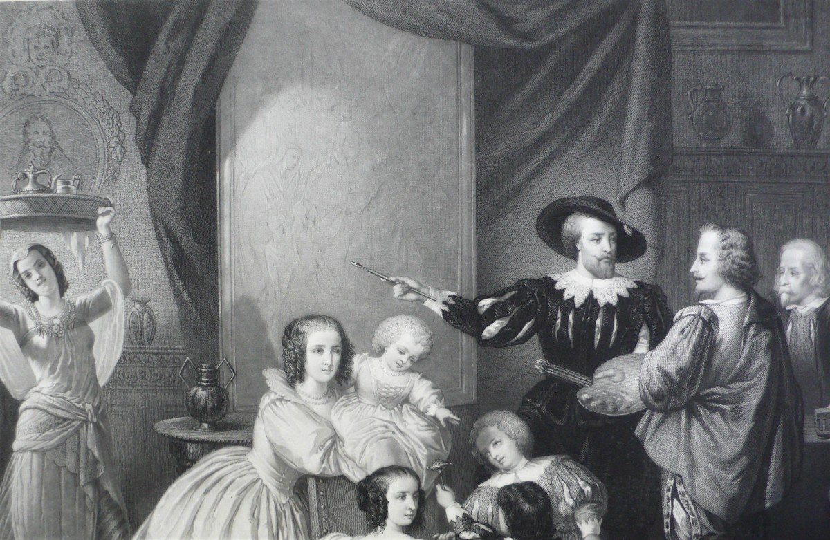 Atelier Rubens Engraving 19th-photo-3