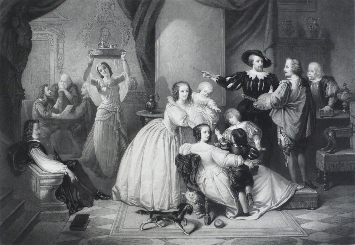 Atelier Rubens Engraving 19th