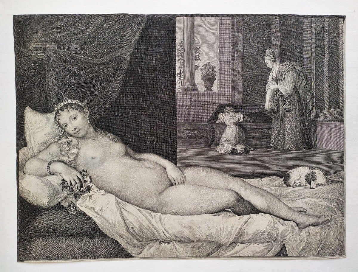 Venus Of Urbino Mythological Engraving After Titian-photo-2