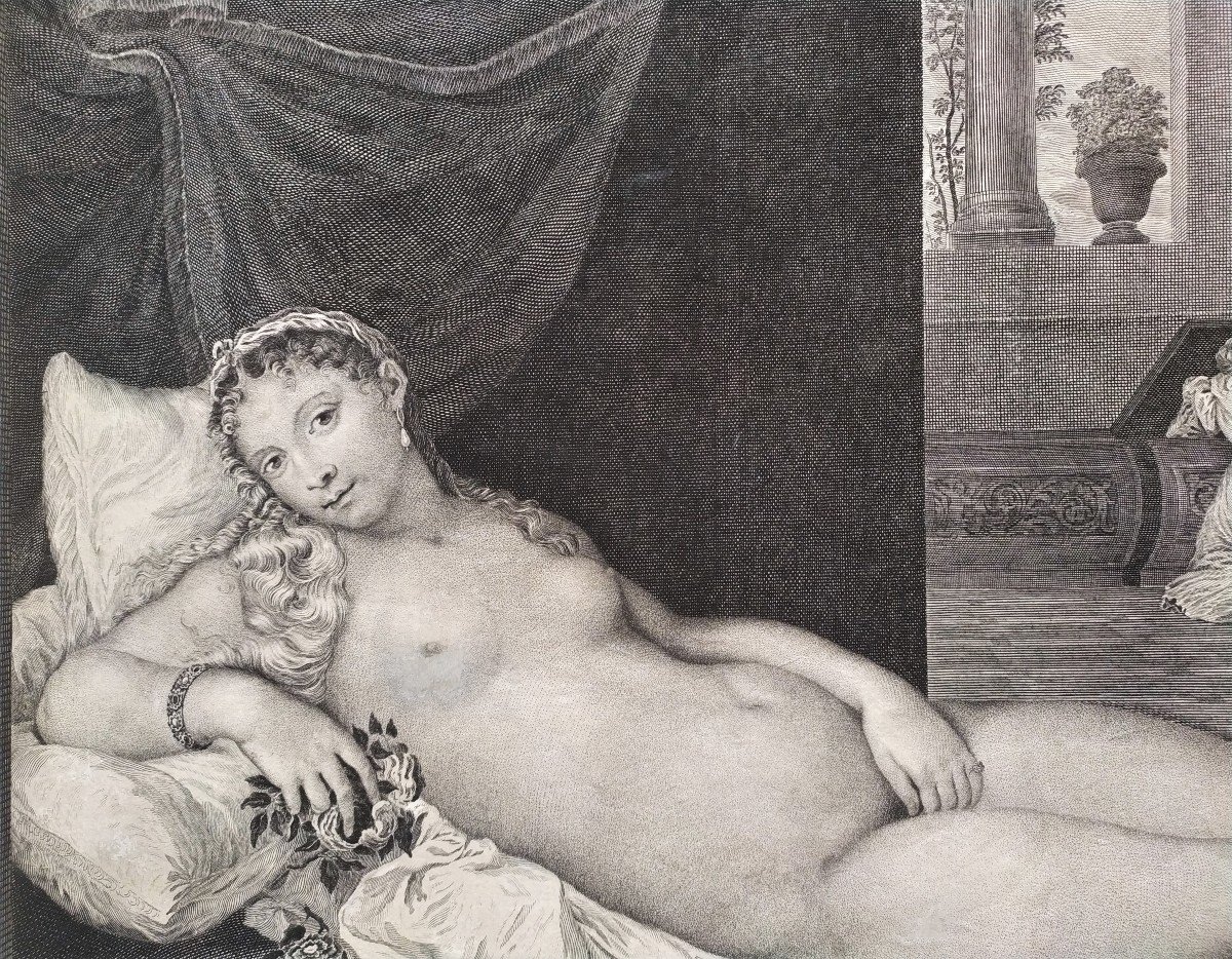 Venus Of Urbino Mythological Engraving After Titian-photo-4