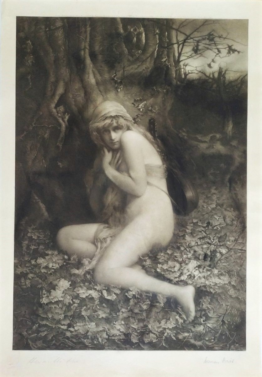 La Cigale Art Nouveau Photogravure-photo-3