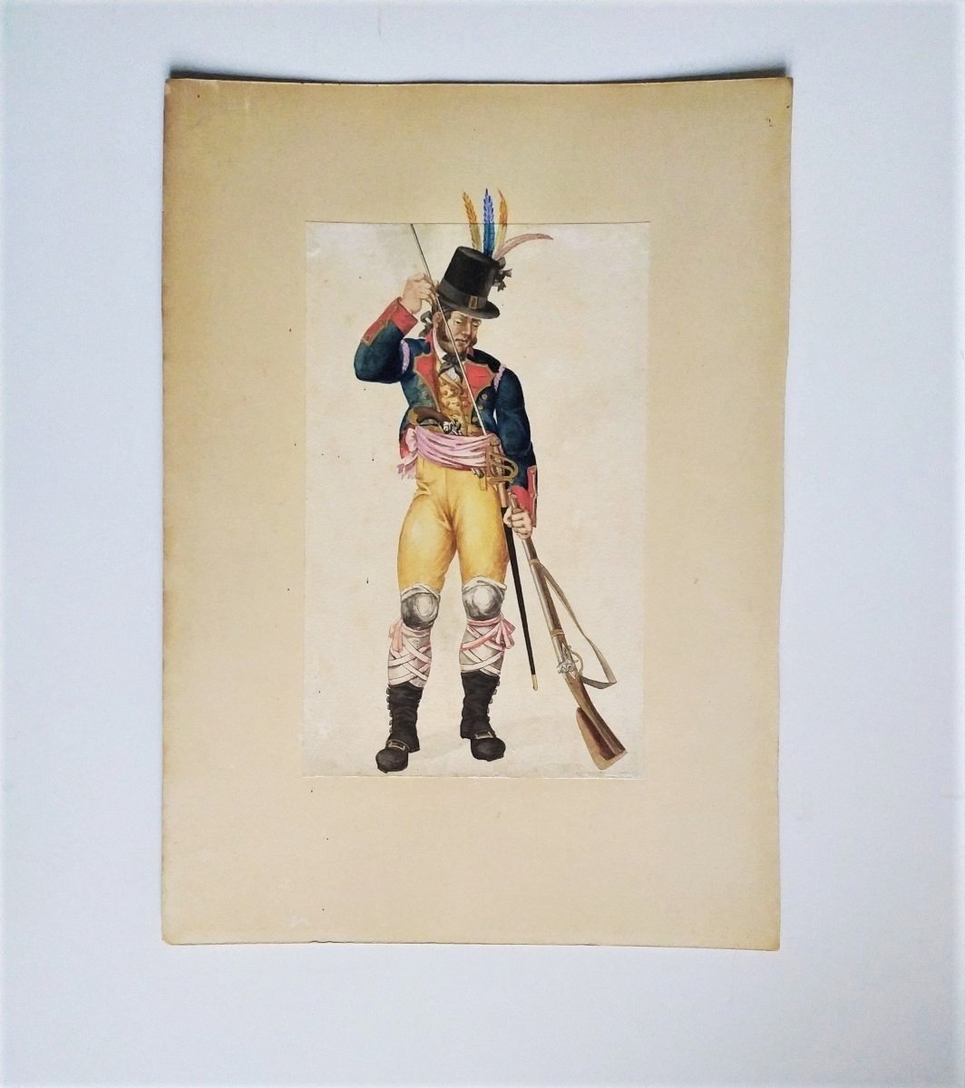 Watercolor Drawing 19th C -photo-2