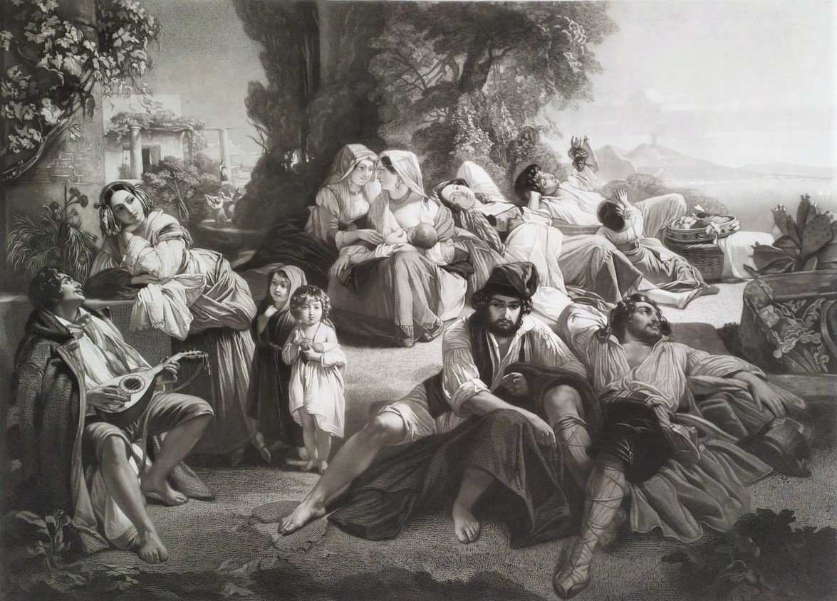 Italian Scene Engraving After Winterhalter