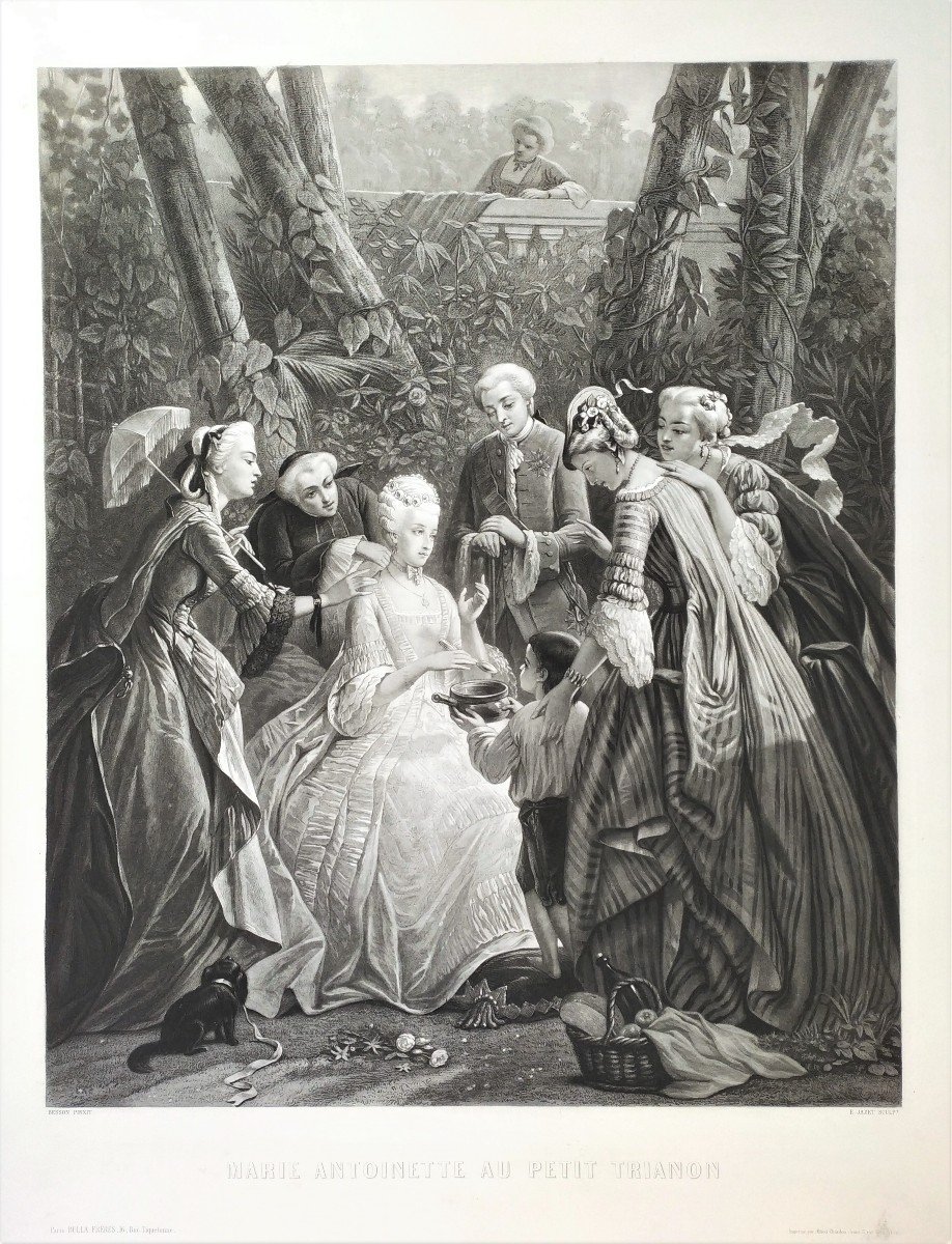 Gravure Marie-antoinette Au Petit Trianon -photo-2