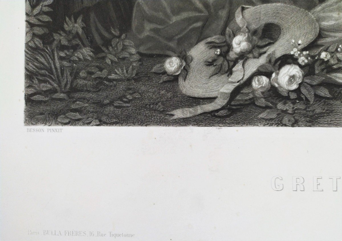 Engraving  19th C Grétry In Italy-photo-3