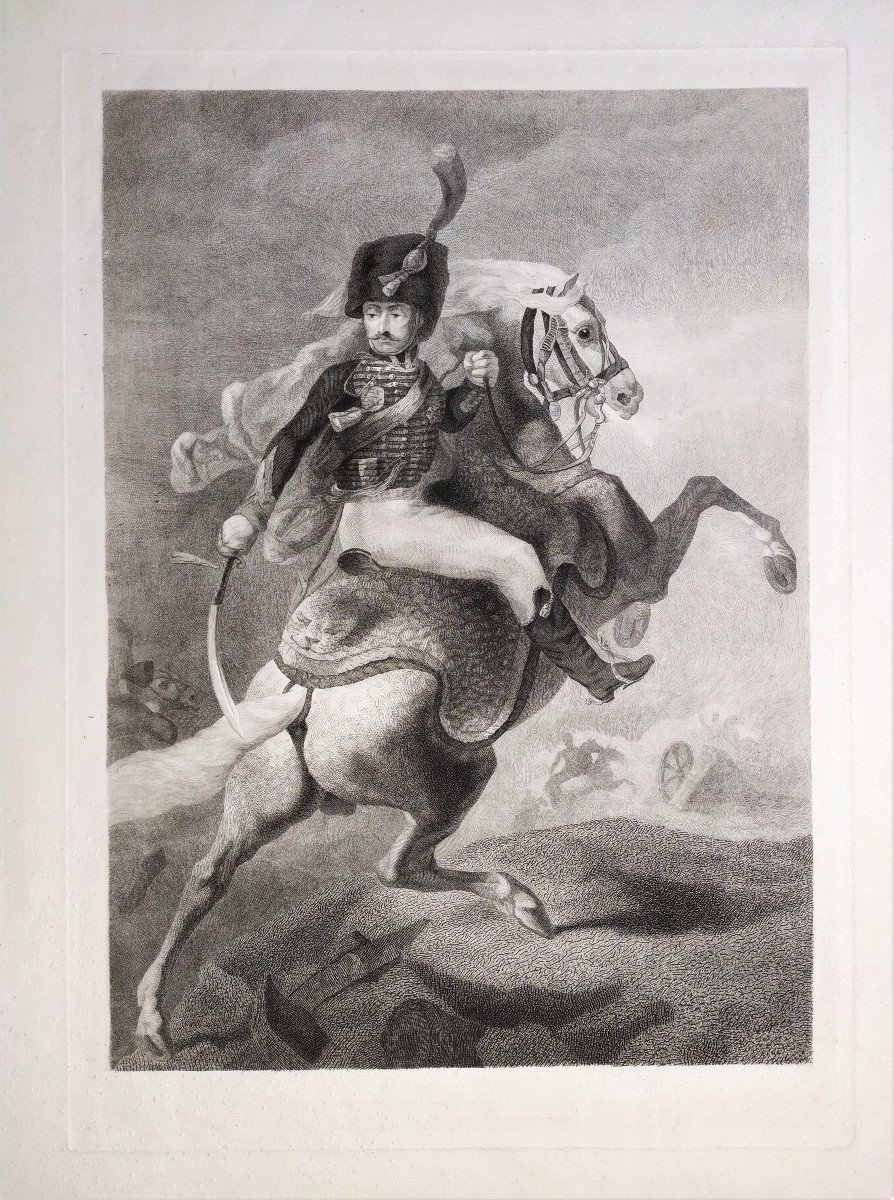 Horse Engraving After Géricault-photo-3