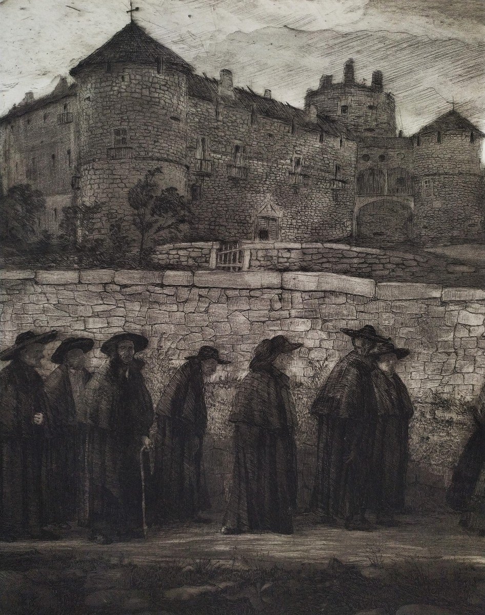 Etching By Baroja Y Nessi La Cofradia De Las Diez Enterredores-photo-6