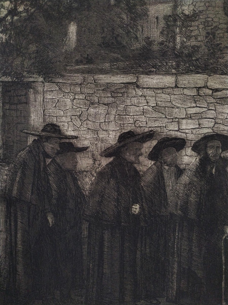 Etching By Baroja Y Nessi La Cofradia De Las Diez Enterredores-photo-7