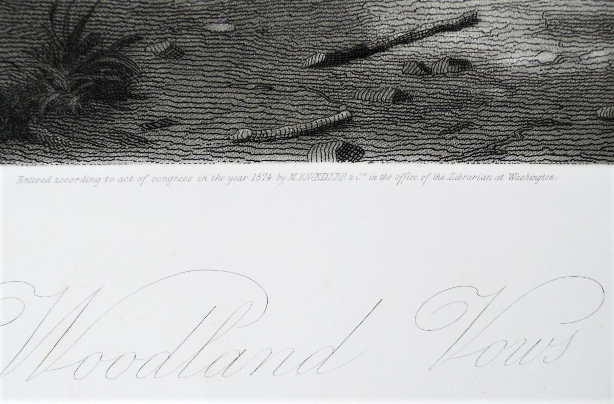  Grande Gravure Romantique Woodland Vows-photo-3