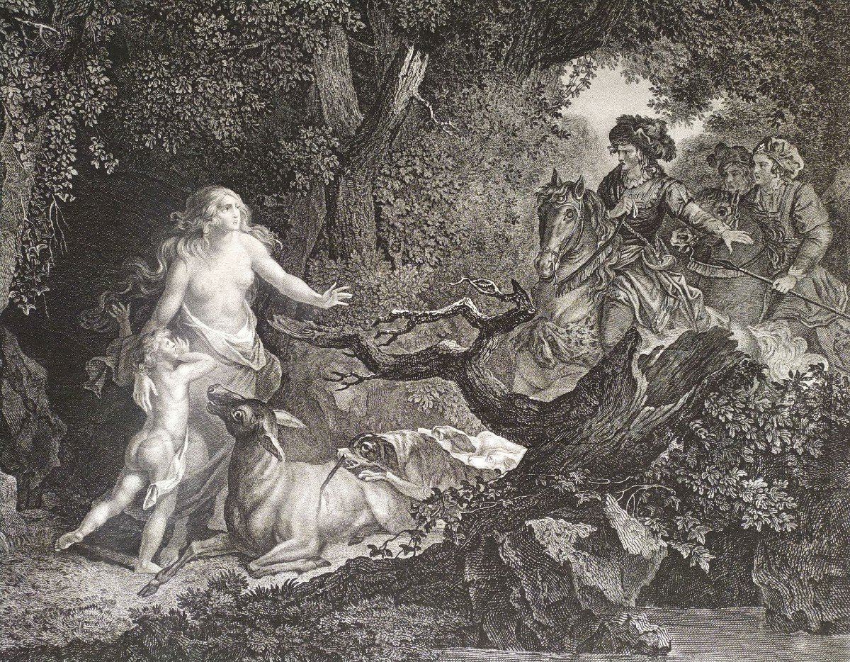 19th Century Romantic Engraving-photo-3